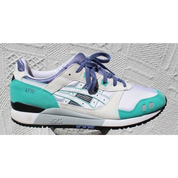 Men's Asics Gel-Lyte 3 OG White aqua size 12 1191A266 - Picture 1 of 10